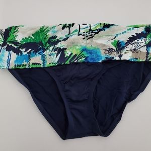 NWT Tommy Bahama Blue Tropical High-Waist Bottoms